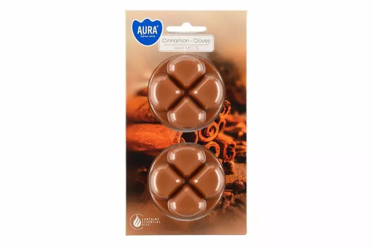 Aura Tuoksuvaha 2 kpl cinnamon cloves - Pöytäkynttilät ja tuoksukynttilät - 5906927053776 - 1