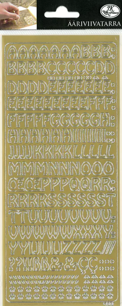 ÄV-TARRA KIRJAIMET kulta - Tee-se-itse DIY - 6417715093106 - 2