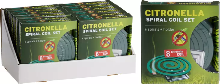 CITRONELLA HYTTYSSAVU 8 kpl/pkt - Hyönteiskarkoittimet ja -pyydykset - 8721037889506 - 1