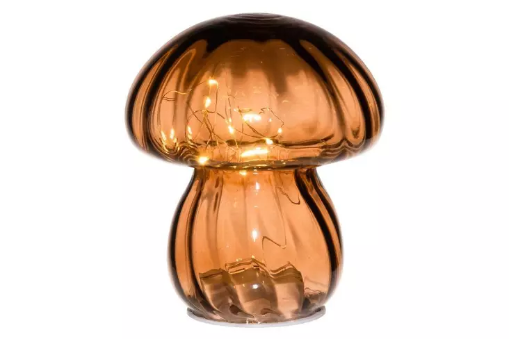 Finnlumor LED-Sieni lasia ruskea - Koristevalot - 6410416400396 - 1
