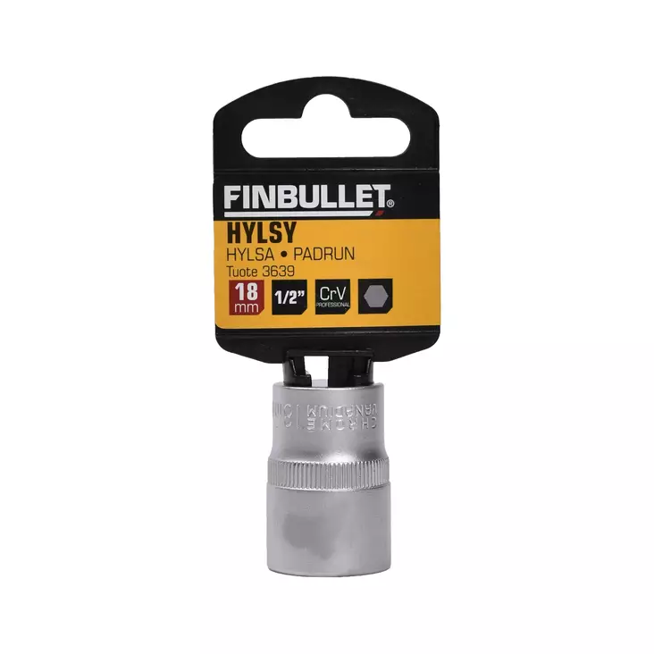 Hylsy 1/2" 18 mm - Hylsytyökalut - 6438152036396 - 2