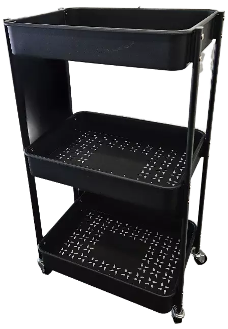 KORIVAUNU MUSTA PYÖRILLÄ - Säilytyshyllyt - 6438159885836 - 1