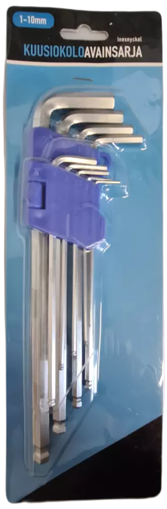 KUUSIOKOLOAVAINSARJA 9-OS. 1,5 - 10mm - Työkalusarjat - 6438159364256 - 1