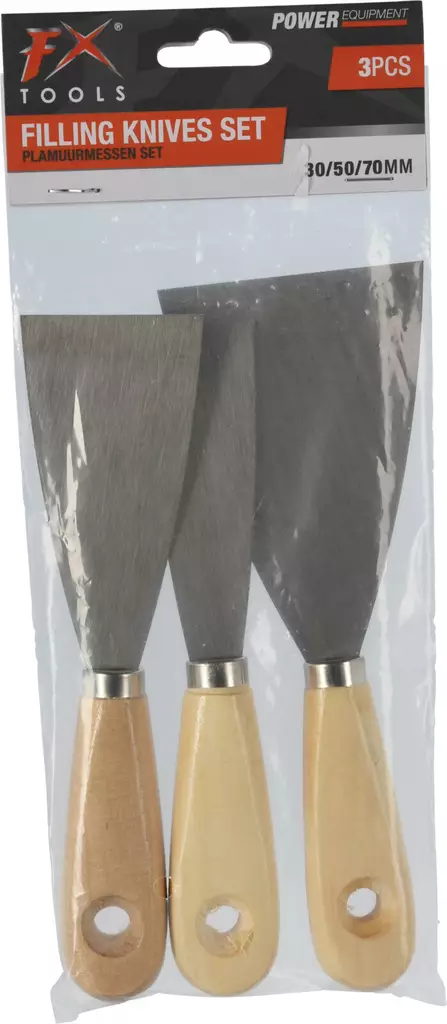 Lastasetti 3-osainen - Maalikaapimet ja teräsharjat - 8711295889516 - 1