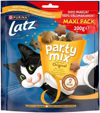 LATZ PARTY MIX ORIGINAL 200 g - Kissan märkäruoka - 7613036592086 - 1