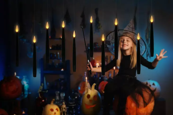 Leijuvat Taikakynttilät 10 kpl ohjattava - Valokoristeet - 6410416407586 - 1