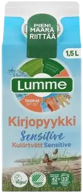 Lumme 1500ml Kirjopyykki Sensitive hajus - Pyykinpesuaineet  - 7046110320136 - 1