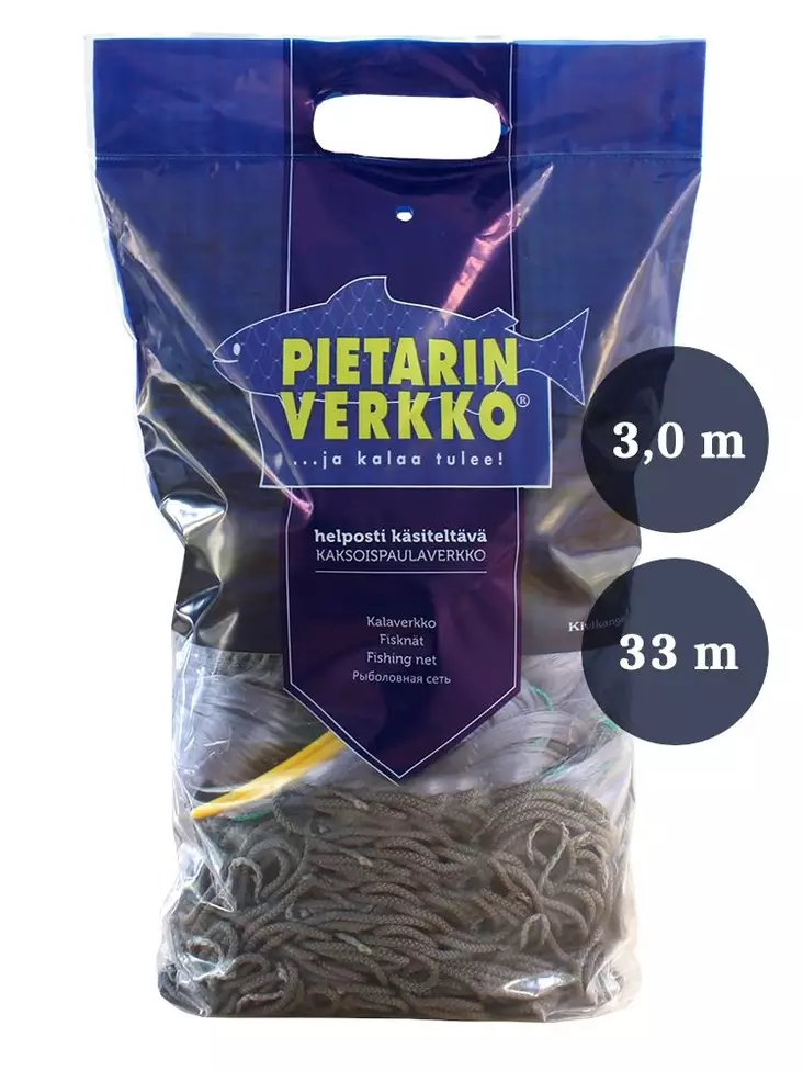 Muikkuverkko 17 x 3,0 x 0,15/33 - Kalaverkot - 6418252317656 - 1