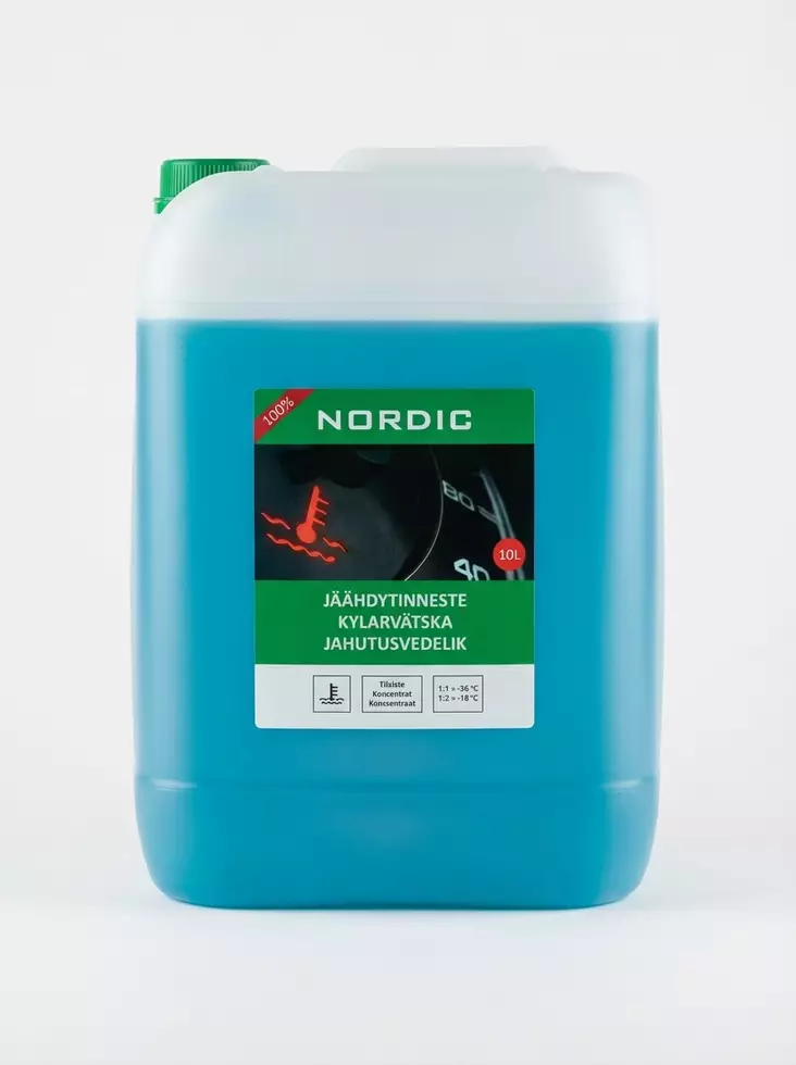 Nordic Jäähdytinneste 100% 10L - Jäähdytysnesteet - 4742516001206 - 1