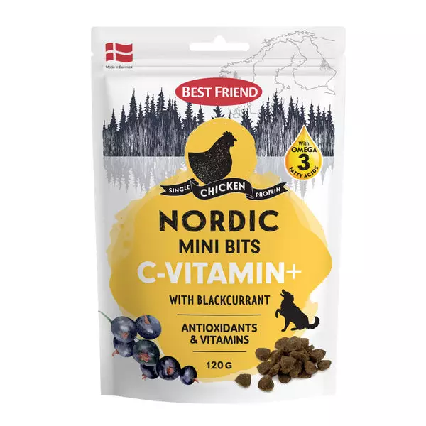 NORDIC MINI BITS C-VITAMIN - Koiran makupalat - 5700551172946 - 1