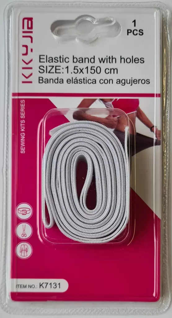 OMMELTAVA KUMINAUHA 1,5 X 150 cm VALKOIN - Kuminauhat - 6438159387026 - 1