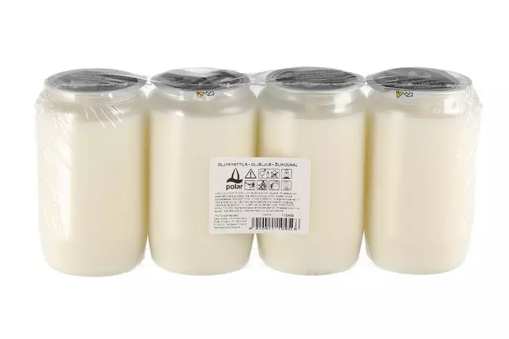 Polar Öljykynttilä valkoinen 4 kpl 55 h - Lämpökynttilät ja öljykynttilät - 6410411104596 - 1