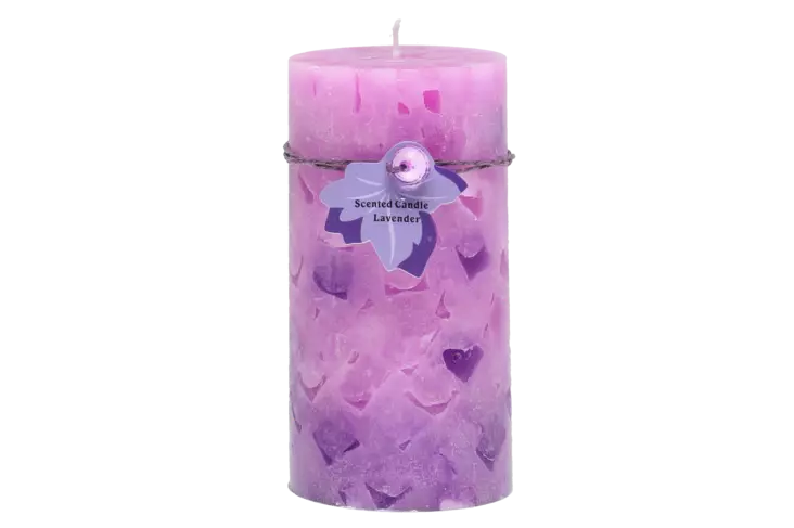 Polar Tuoksupöytäkynttilä Kristalli Lavender 6,8x13 cm - Pöytäkynttilät ja tuoksukynttilät - 6410416163796 - 1