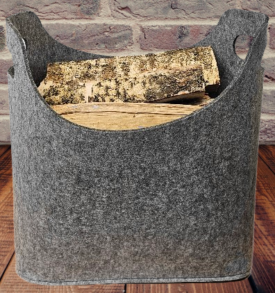 Puunkantokassi, tummanharmaa huopa 30L - Säilytys - 6438159772426 - 1