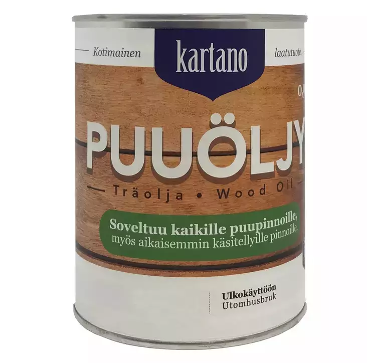 Puu=C3=B6ljy kirkas 0,9L Kartano - Puuöljyt ja terassin käsittely - 6438168097916 - 1