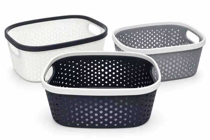 Säilytyskori 30 × 21 × 13,5 cm – värilajitelma - Korit - 6438506026776 - 1