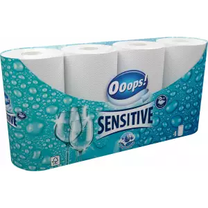 TALOUSPAPERI OOOPS! SENSITIVE 4RL - WC-paperit - 5998648701326 - 1