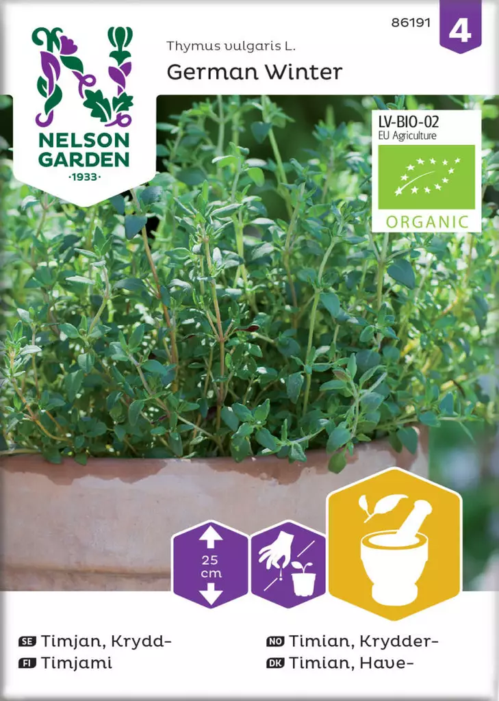 Timjami, German Winter, Organic - Vihannesten ja hedelmien siemenet - 7312600861916 - 1