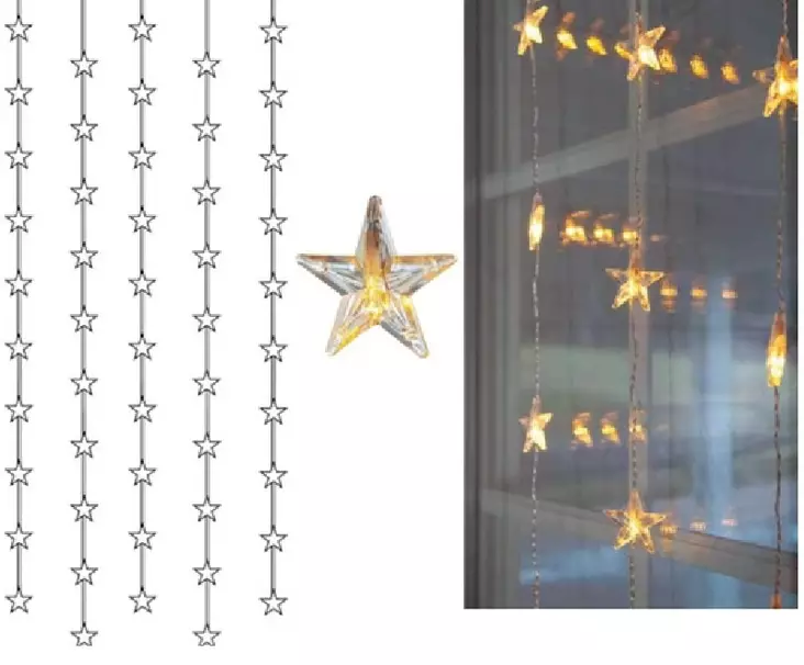 VALOVERHO TÄHDILLÄ 50 LED - Sisävalosarjat ja valonauhat - 6438159388276 - 1