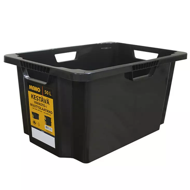 VARASTOLAATIKKO MUSTA 50 L - Laatikot - 8697444385316 - 1