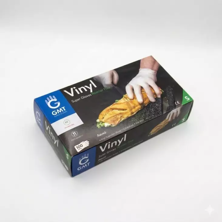 VINYYLIKÄSINE S 100 kpl/pkt - Suojavaatteet, -käsineet ja -tarvikkeet - 8885018704346 - 1