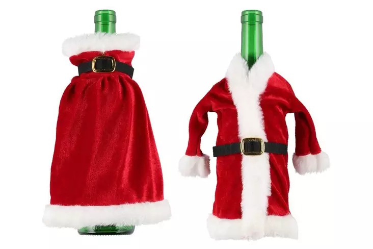 Winteria Jouluasu viinipullolle - Joulutekstiilit - 6410416495446 - 1