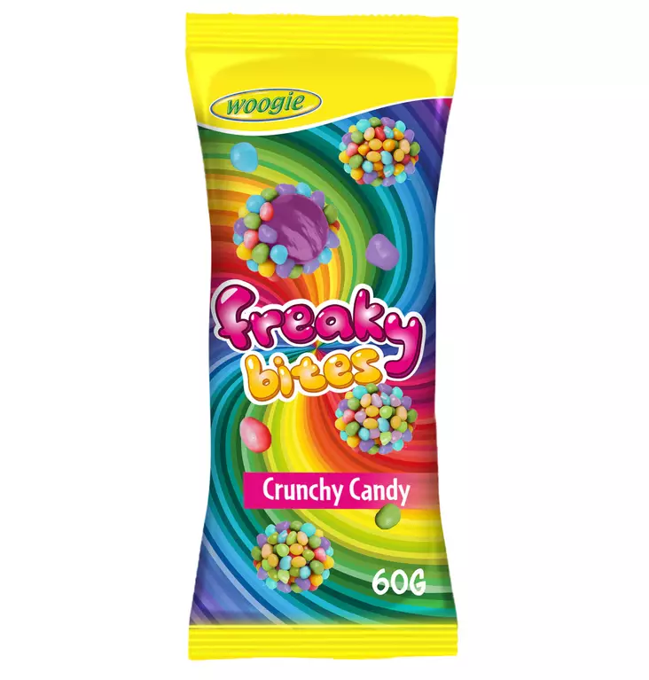 Woogie Freaky Bites 60g - Makeispussit, -patukat ja tikkarit - 9002859132896 - 1