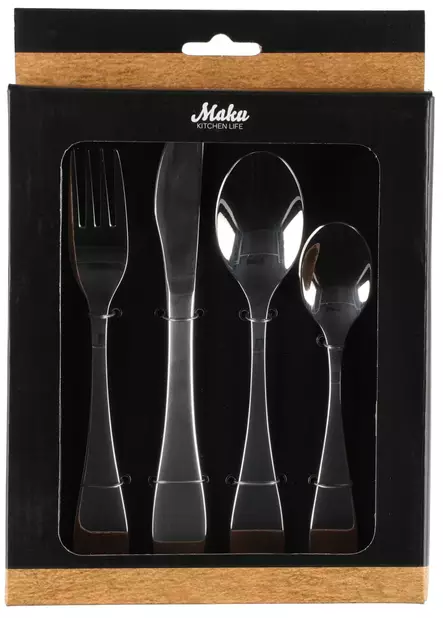 Maku Lasten ruokailuvälineet 4 -osainen - Lasten ruokailuvälineet - 6410416099897 - 1