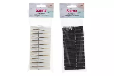 Saima Pyykkipoika 24kpl muovi - Pyykkinarut ja pyykkipojat - 6410410183677 - 1