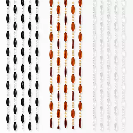 Oviverho Helmillä 90x175cm Värilajitelma - Verhot - 6438506026417 - 1