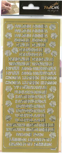 ÄV-TARRA TEKSTI kulta - Tee-se-itse DIY - 6417715093007 - 2