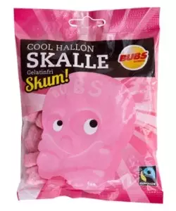 BUBS SOUR SKALLE Rasberry - Makeispussit, -patukat ja tikkarit - 7393077181707 - 1