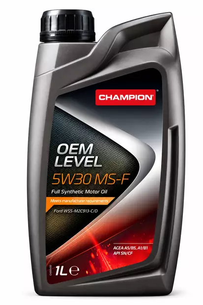 Champion OEM Level 5W-30 MS-F moottoriöljy 1 L - Täyssynteettiset öljyt - 5413048242007 - 1