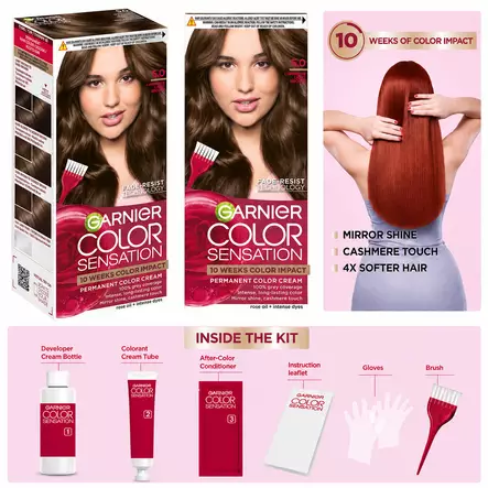 GARNIER Color Sensation 5.0 vaaleanruskea - Hiusvärit - 3600542380157 - 2