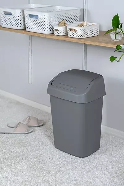 HEILURIROSKIS 25 L Kivenharmaa - Jätteiden lajittelu - 6411763280327 - 2