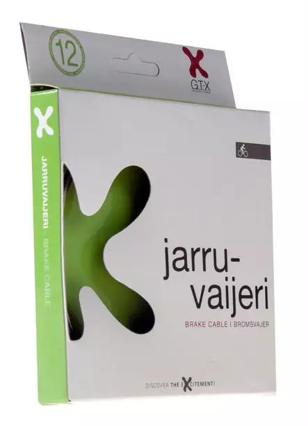 JARRUVAIJERI GTX YLEISMALLI 2M MUSTA - Polkupyörän jarrut ja vaijerit - 6438131030377 - 2
