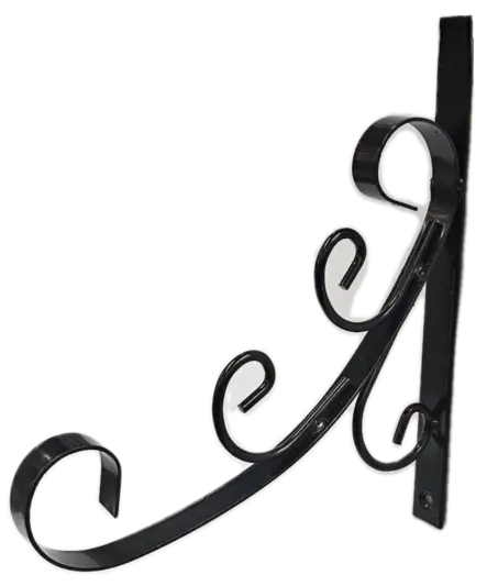 LYHTY/AMPPELIKOUKKU SEINÄLLE MUSTA - Amppelikannattimet ja koukut - 6438159688017 - 1