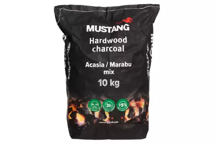 Mustang Kovapuu grillihiili Akaasia/Marabu sekoitus 10 kg - Hiilet, briketit ja halot - 6410416425627 - 1