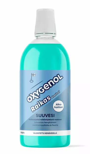 OXYGENOL RAIKAS SUUVESI 500 ML - Suunhoito, hammastahnat ja -harjat - 6414505187977 - 1