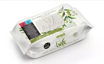 PAPILION ISO KOSTEUSPYYHE OLIIVI 90KPL - Intiimikosteuspyyhkeet - 8683407003007 - 1