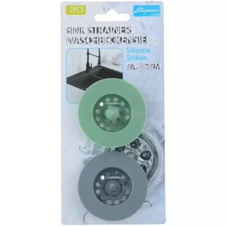 Roskasihdit lavuaariin 2 kpl silikoni - LVI-tarvikkeet - 8711252176437 - 1