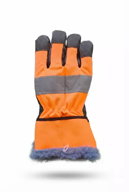 Synteettinen käsine, oranssi huomioselkä useita kokoja - Työhanskat - 0000000007117 - 1