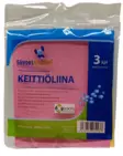 KEITTIÖLIINA 3 KPL - Siivousliinat ja -sienet - 6438159084437 - 1