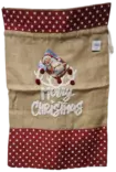 Juutti joulusäkki 60x90 cm - Paketointitarvikkeet - 6438506006327 - 1