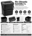 Bio/jäteastia kannella 3L - Jätteiden lajittelu - 6438506030117 - 1