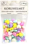 Koruhelmet Sydän pastelli 100kpl - Tee-se-itse DIY - 6417715271177 - 1