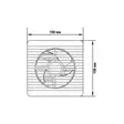POISTOILMAPUHALLIN 100MM 15W SIS.TUNNIST - Rakennuksen ilmanvaihto - 6438152091227 - 2