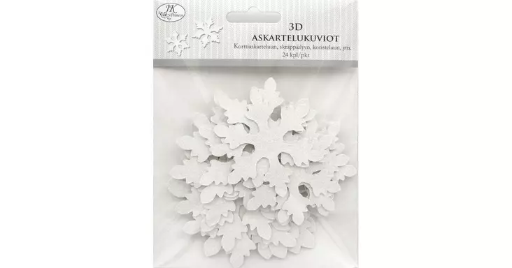 3D askartelukuvio lumihiutale - Tee-se-itse DIY - 6417715029747 - 1
