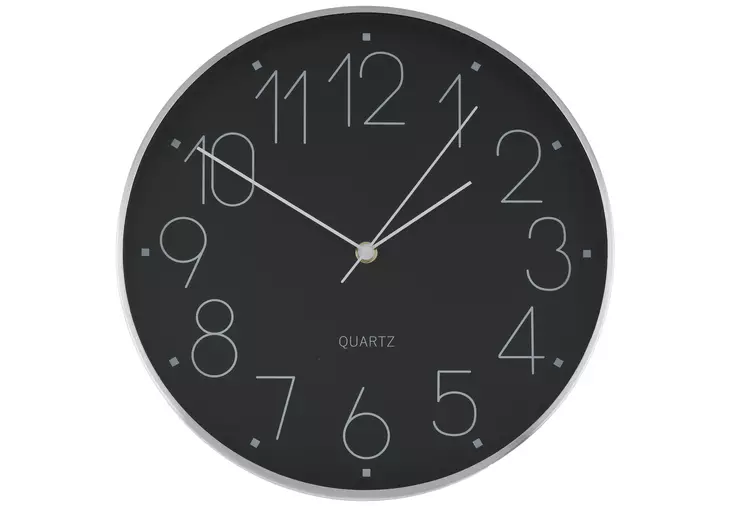 4Living Seinäkello Baltimore 31 cm musta - Seinä- ja pöytäkellot - 6410416108087 - 1