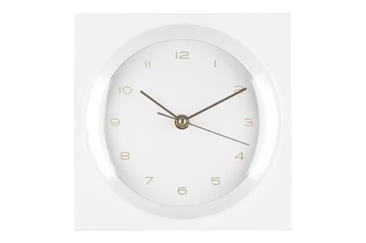 4Living Seinäkello Bubble valkoinen 20x20 cm - Seinä- ja pöytäkellot - 6410416279527 - 1
